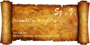 Szemán Virág névjegykártya